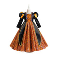 European and american style cross-border boutique: girls' dark academia halloween queen costume dress