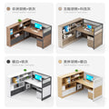 Staff desk and chair combination casual three-person office table office financial room screen employee desk