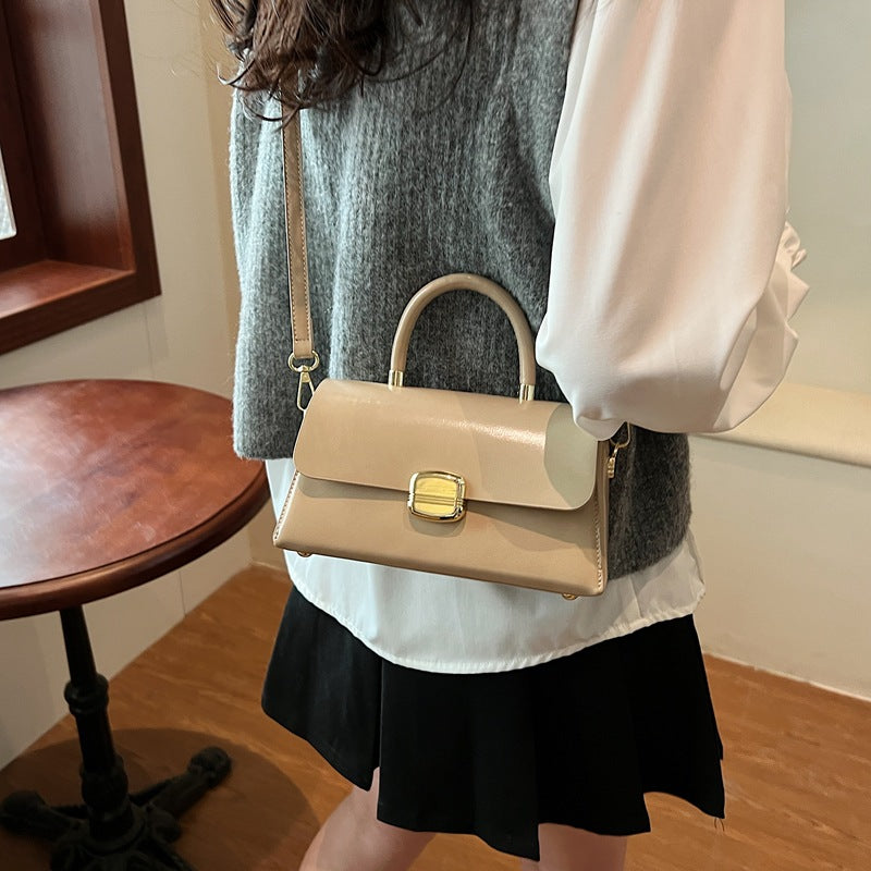 Retro pu handbag small bag women's high-end sense niche medieval underarm bag versatile single shoulder messenger bag women's bag