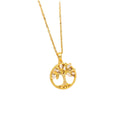 【titanium steel】trendy & minimalist lucky tree necklace for women - premium inlaid, light luxury new arrival, choker jewelry