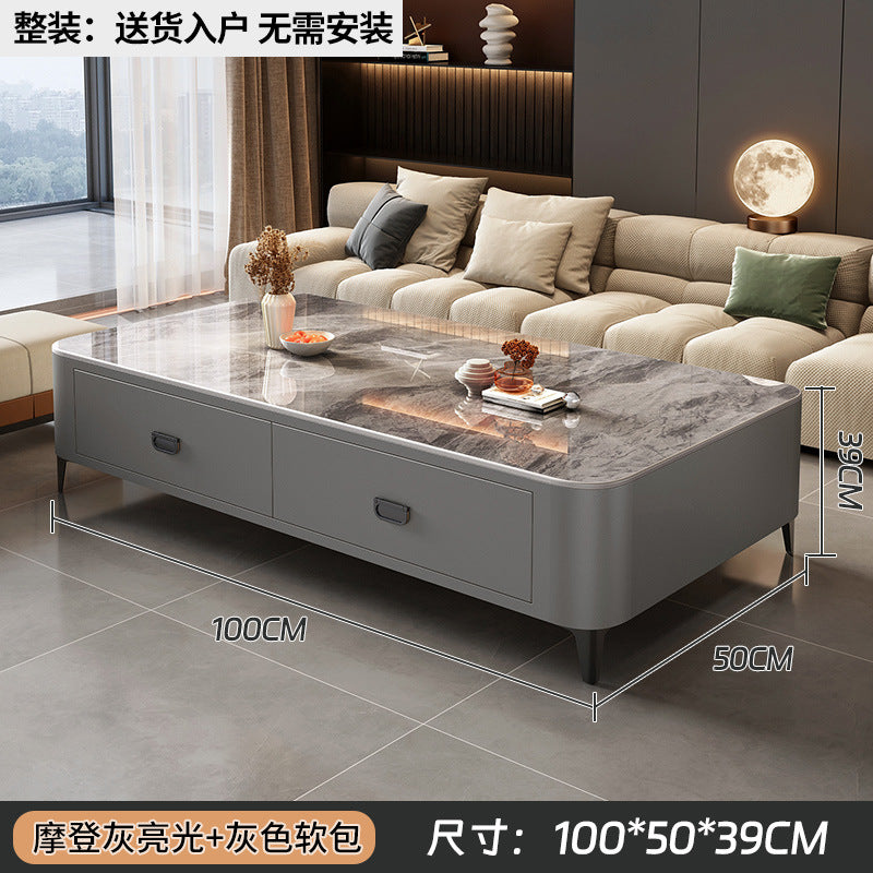 Accessible luxury solid wood coffee table small apartment living room for homecasual modern tea table new arrival small apartment office small table