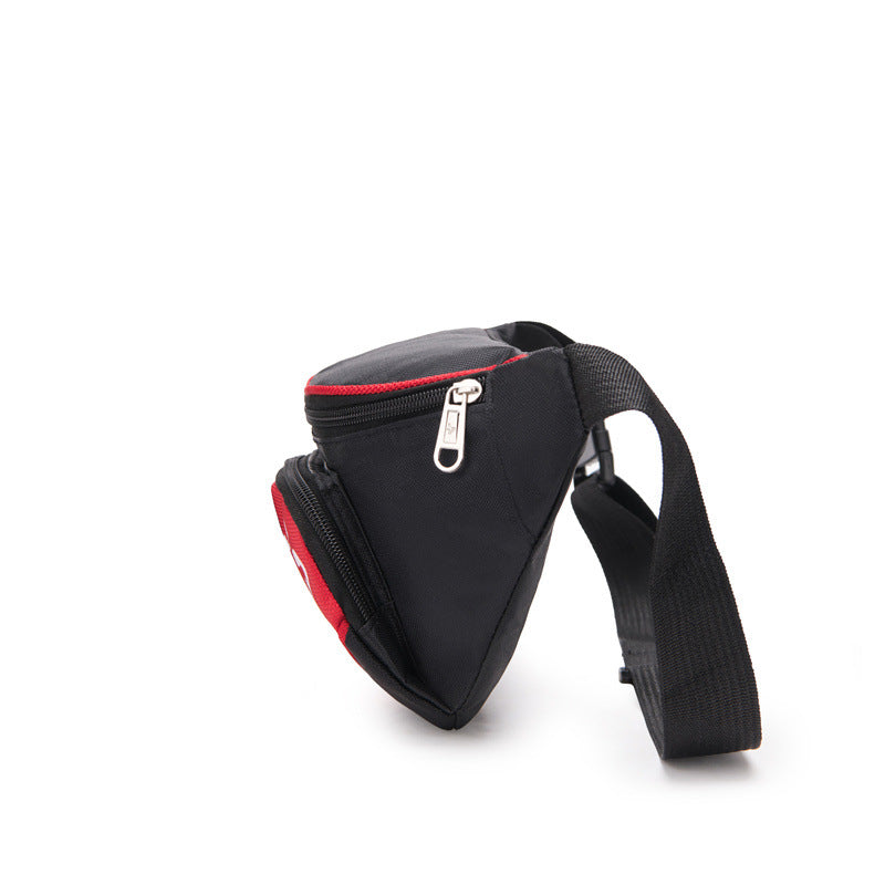 Fanny pack wholesale men's sports waist bag mobile phone fanny pack outdoor polyester shoulder messenger bag men's breast bag wholesale