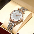 Factory direct: 2026 new women's fashion watch - korean style starry sky steel band quartz watch with full diamond accents - trendy design