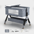 Baby crib convertible bed mobile foldable multifunctional cradle newborn bedside bed cross-border hot-selling baby bed