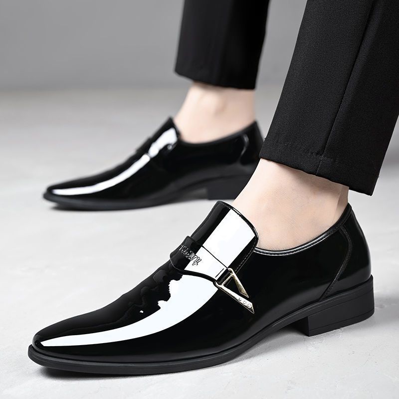 【boutique quality】men's fashionable and versatile business classic leather dress shoes - trendy, versatile, comfortable, and breathable