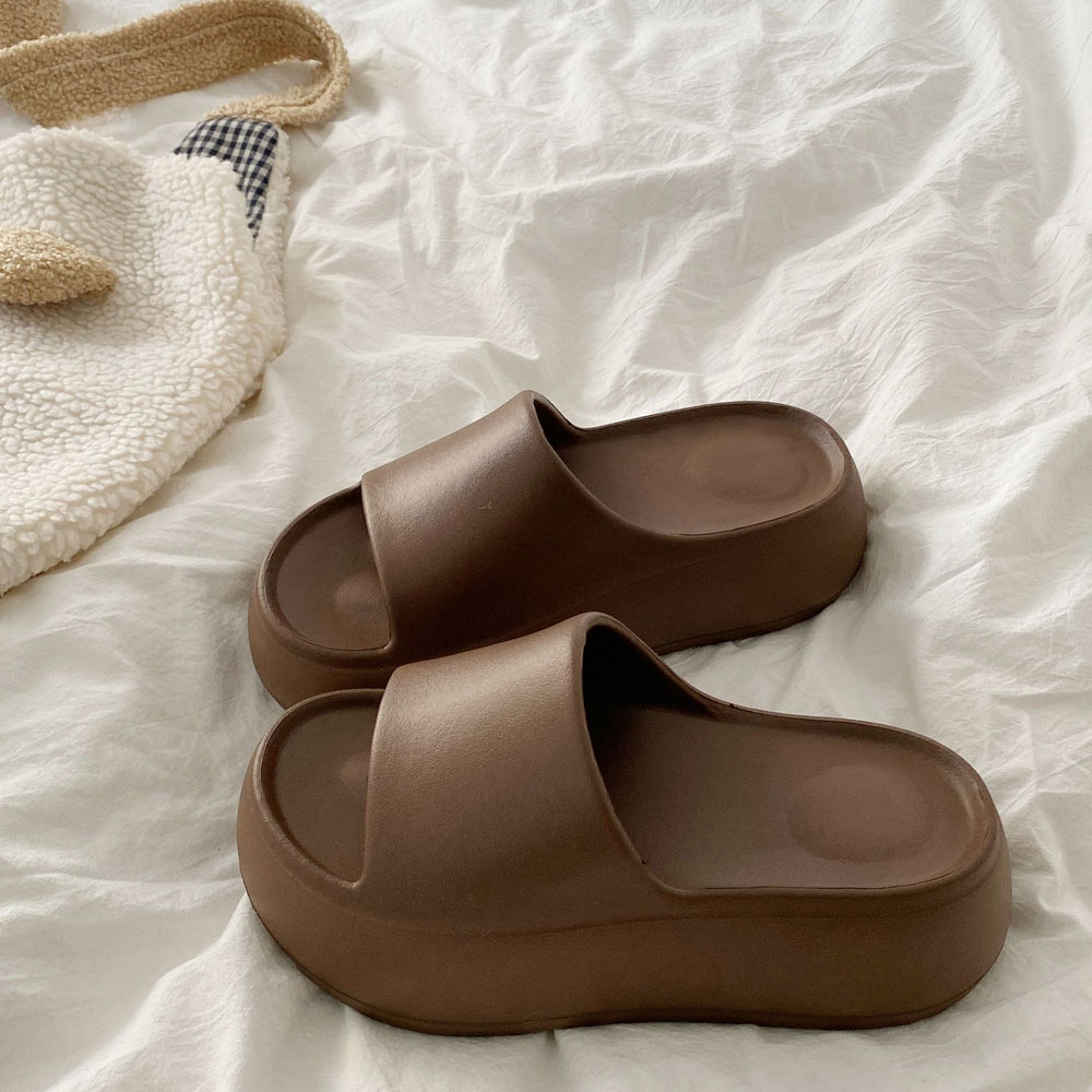 Women's height increasing slippers - new spring/summer collection - indoor home wear, everyday comfort, slip-on, non-slip, thick sole eva sandals