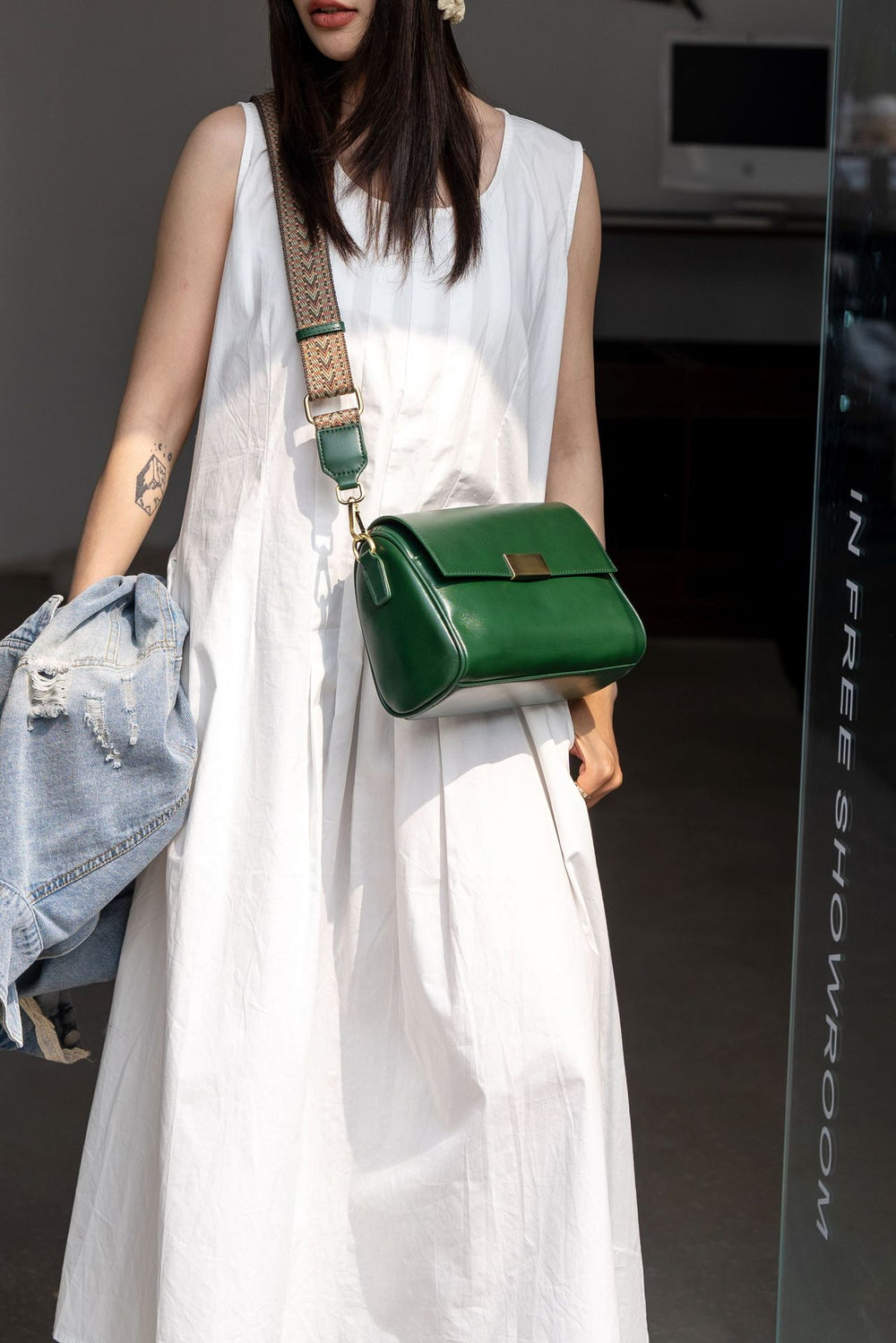 First layer cowhide retro women's bag 2024 new arrival armpit bag women's fashion crossbody bag classy texture genuine leather shoulder bag