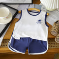 Kids' eucosy cool & comfortable tank top set - summer lightweight sleeveless shorts for boys & girls - baby sleepwear