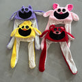 Trendy cartoon beanie with plush moving ears - glow-in-the-dark, wholesale available, large size, perfect for night markets, kids & adults
