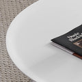 Designer floating saucer coffee table - luxury, high-end, creative living room table - compact round tea table