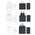 Suitable for samsung charger pd45w mobile phone fast charging head european standard american standard 25w samsung charging head set data cable