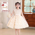 Girls' dress - in stock - baby cake princess dress - round neck tank dress - puffy mesh summer style - children's formal dress