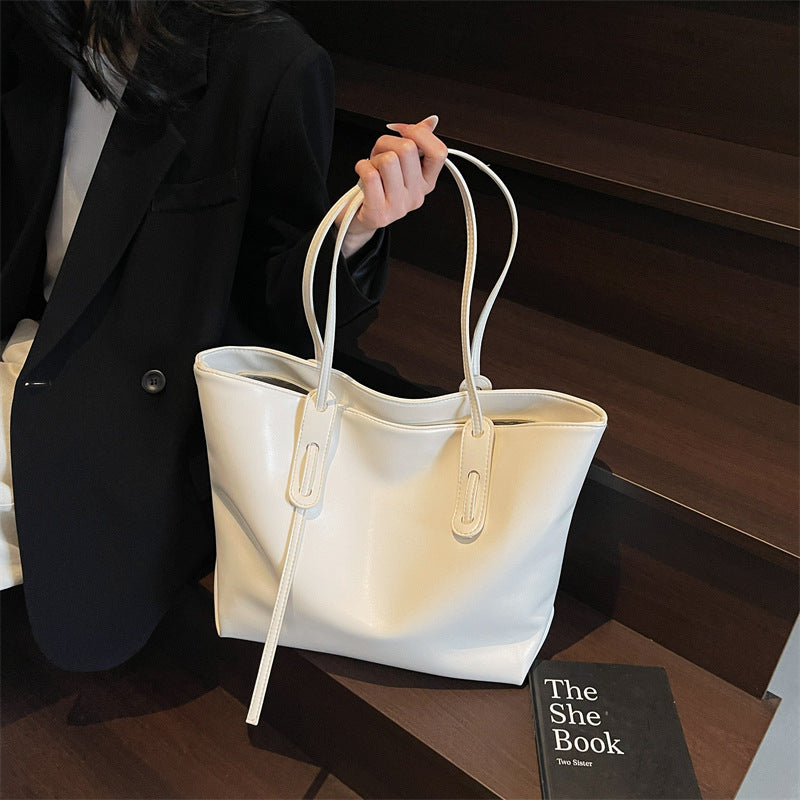 Large capacity 2026 new shoulder bag fashioneasiest for match satchel bag casual tote bag work clothingclassy women's bag