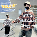 Children's clothing boys spring clothing sweatshirt spring & fall new arrivalchildrentopsspring boys handsome street trendy