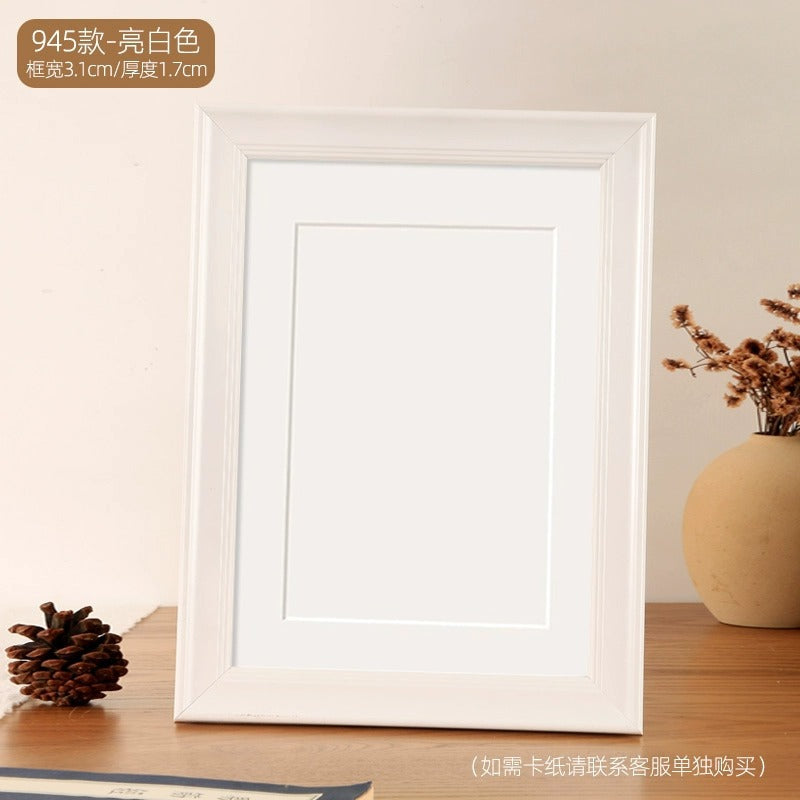 Photo frame empty frame A3a4 desktop table setting calligraphy and painting calligraphy picture frame mounted four 4K open 8 puzzle outer frame wall hanging DIY