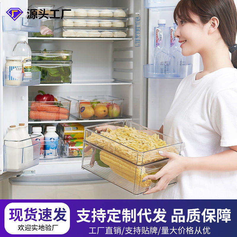 Refrigerator storage box, fresh-keeping box, dumpling tray, frozen dumpling box, egg box, sorting box, household storage artifact