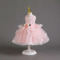 Ready-to-ship new sequin flower kids' dress, princess gown for baby girls, first birthday dress, baby dress
