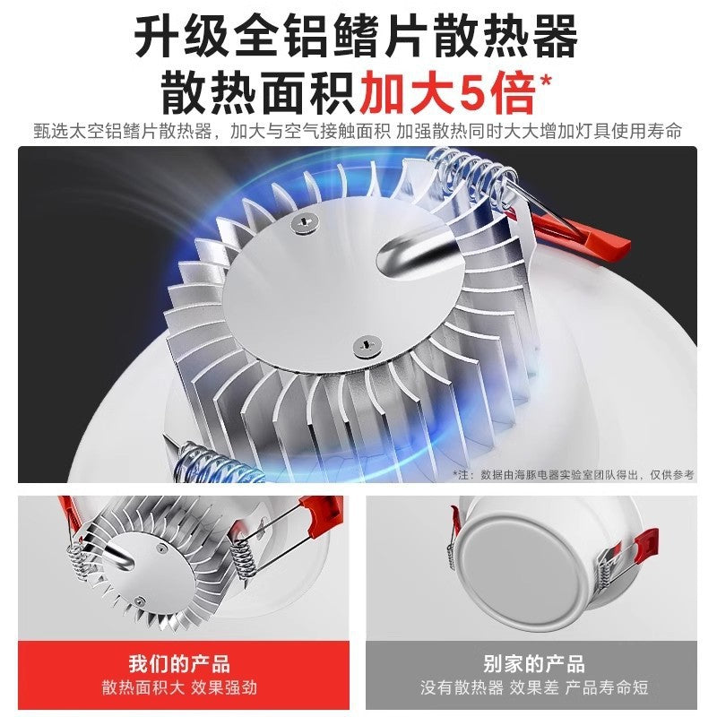 Full spectrum for homeled recessed downlight 75cm 9cm opening ceiling living room ceiling hole light spotlight