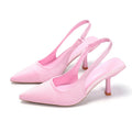 Fashionplus size high-heeled sandals with toe-cap and back strap new arrivalflats pointed toe flatsfashion stiletto high heels