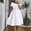 D622  cross-border european and american women's clothing summer off-the-shoulder sexy high-waisted maxi skirt party dress african dress