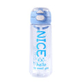 Summer travel double drink plastic water bottle with straw, high-value sports water bottle for men, women, students, and children - wholesale