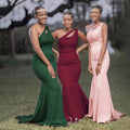 export  new women's skirt african women's clothing sexy party dress one-shoulder evening gown train maxi dress