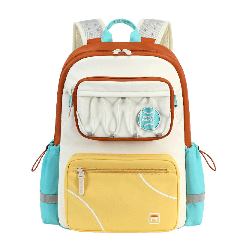 Rui brand spine protection reduces the burden of student schoolbags in large capacity, college students schoolbags go out to study, schoolbags, backpacks