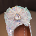 Girls'  spring new collection: sparkling soft-soled princess leather shoes for mid-to-large children - wholesale direct from the manufacturer, featuring hook-and-loop fasteners