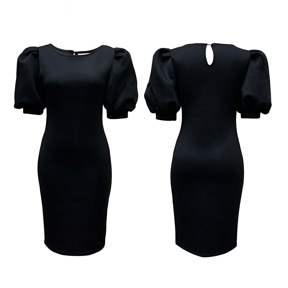 D3112 cross-border women's clothing  summer new arrival puff sleeve bodycon sexy evening party dress european and american style dress