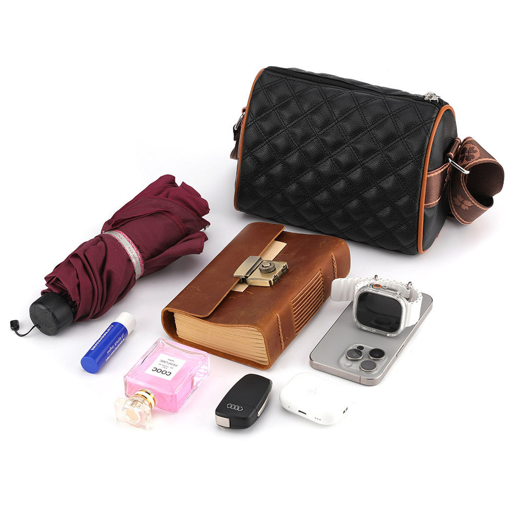 Crossbody bag women's 2024 new summer versatile fashion small bag women's soft leather shoulder bag broadband pillow bag women's bag