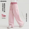 Girls' casual straight-leg sweatpants - new autumn  collection: stylish, cute, and sweet for little girls