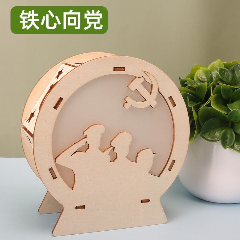 Voice-activated night light intelligent induction street light technology small production student puzzle maker handmade materials scientific experiment new