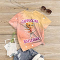 Kids' t-shirts, cross-border bestsellers featuring trendy elements, 3d digital print summer girls' casual fashion crew neck short sleeves