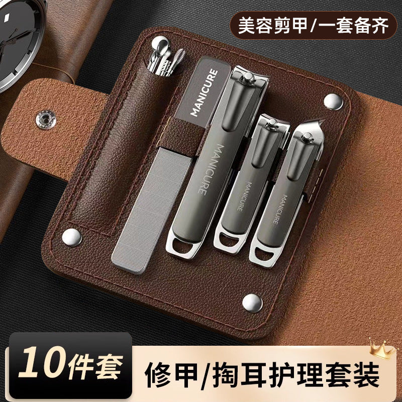 Stainless steel nail clipper set - premium manicure & pedicure tool kit - nail clippers & trimmer gift set