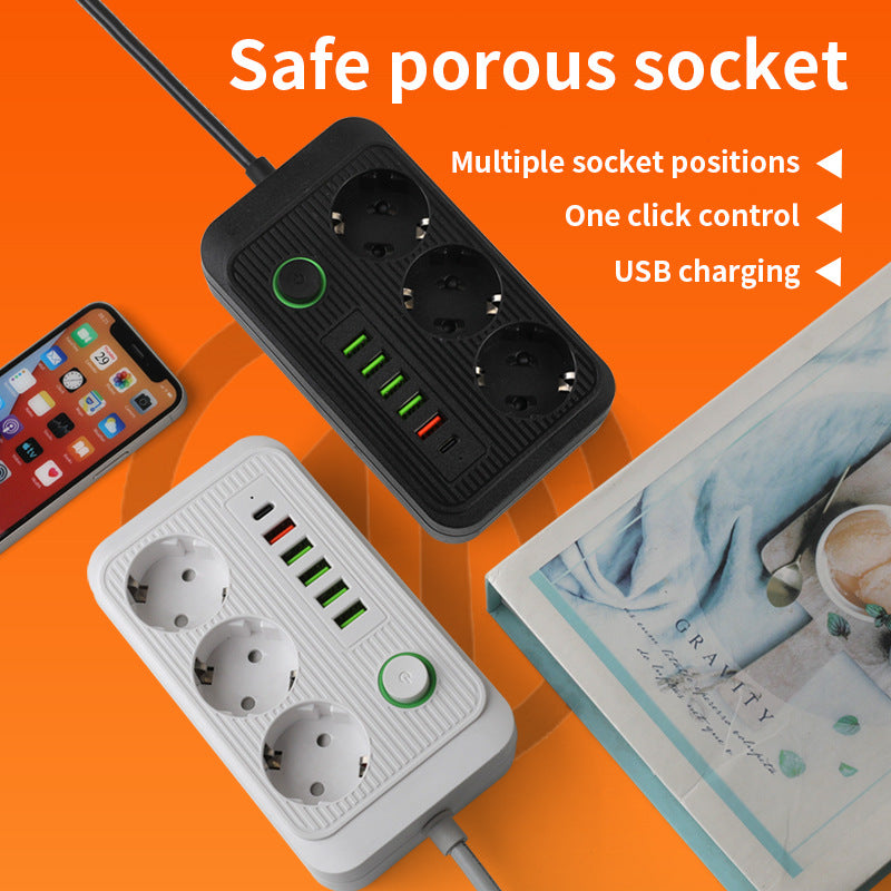 European standard power strip, russian/european power strip, german/korean 16a two-pin european standard home socket, austrian standard