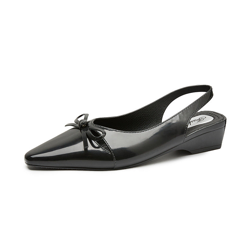 2026new arrival pointed toe high heel sandals women's easiest for match mary jane thick heel sandals back empty shallow mouth fashionoutwear sandals