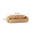 Small apartment living room double sofa, minimalist three-seater straight-row sofa for reception areas and office break rooms, including table and chairs