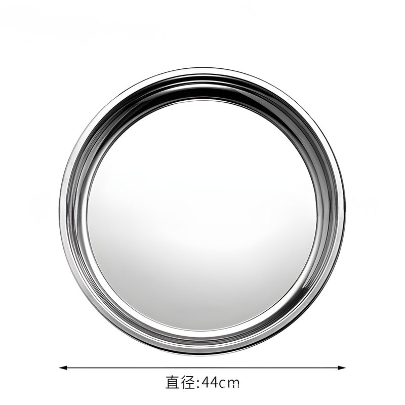 Export stainless steel tray, beautiful plate, for homeclassy jewelry storage tray, hotel commercial metal disc