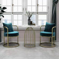 Cream style balcony table and chair three-piece set tea table and chair combination for home small apartmentaccessible luxury creative negotiation b&b table and chair