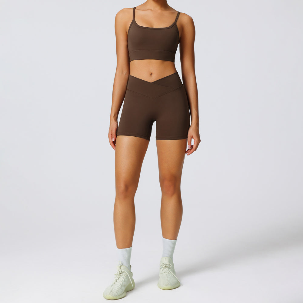 summer new arrival yoga clothes for women classy outdoor fitness clothes suit high elastic quick-drying sportswear two-piece set
