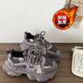 Best sellingeasiest for matchthick sole dad shoes women's fall and winter show feet small increase 2025new arrival fried streetfleece-linedcasual sneakers