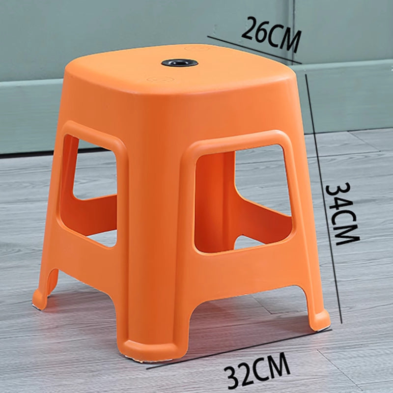 Plastic stool for homethickened bench living room dining room square stool non-slipfashionscandinavian style ripe glue high stool glue stool
