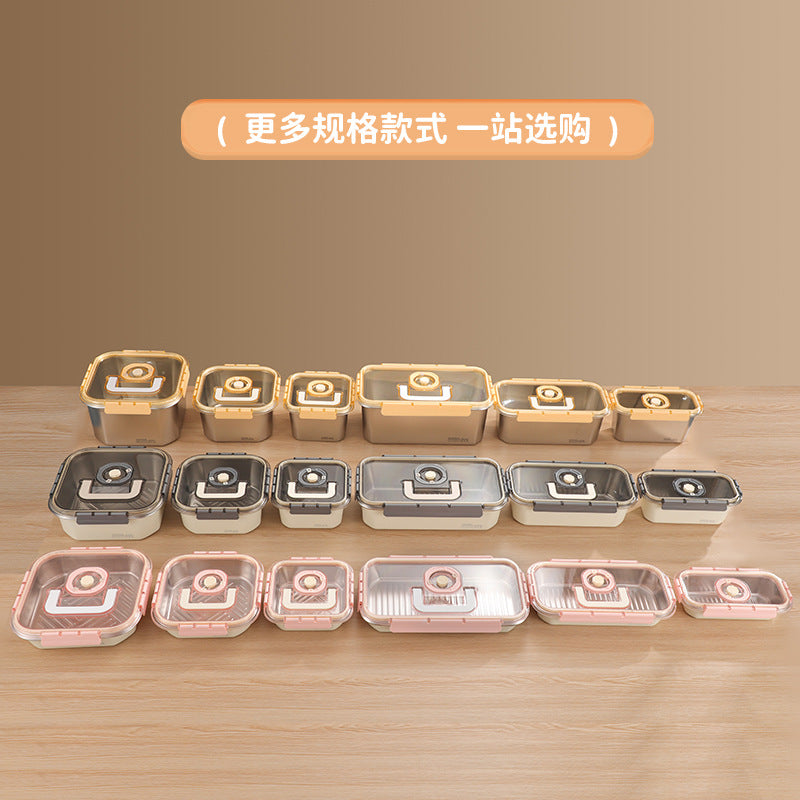 304 stainless steel fresh-keeping box, special sealed box for food-grade refrigerators, lunch box can be heated in microwave oven, bento box