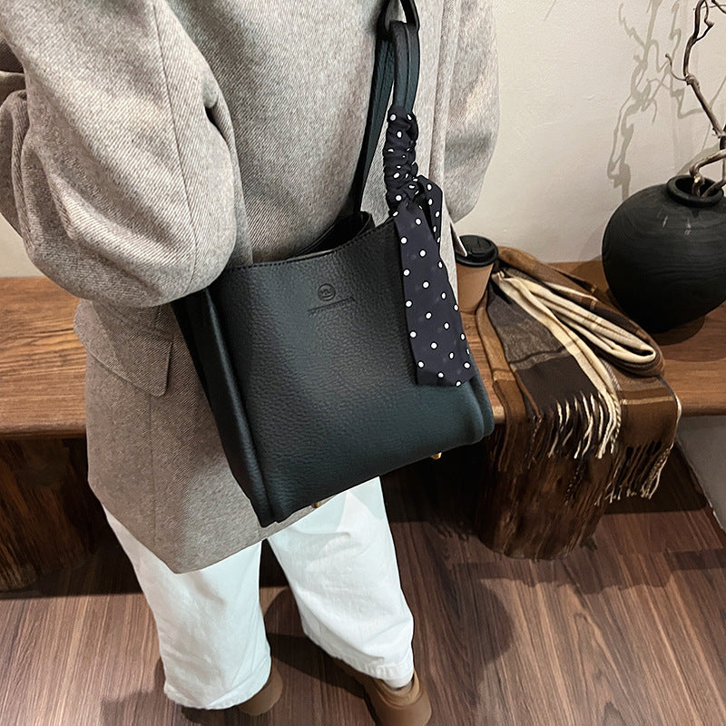 super popular retroeasiest for match bucket bag for women 2025new arrivalsatchel shoulder bag casualcasual cross-body vegetable basket