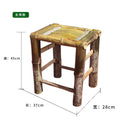 Bamboo chair, bamboo table, bamboo stool, back chair, handmade for homekids small bamboo stool, woven jiangxi rural old-fashioned bamboo chair and stool