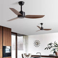 Retro restaurant ceiling fan cafe simple silent fan strong wind commercial hotel for home living room lightless ceiling fan
