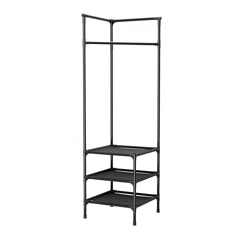 Corner simple coat rack floor bedroom bedside storage rack corner storage rack modern casual clothes rack