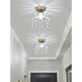 Aisle light corridor light led modern casual cream frenchaccessible luxury crystal light entrance porch balcony ceiling light