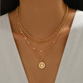 Long sweater chain wholesale european and american cross-border flower clavicle chain hip-hop multi-layered niche high-end necklace for women