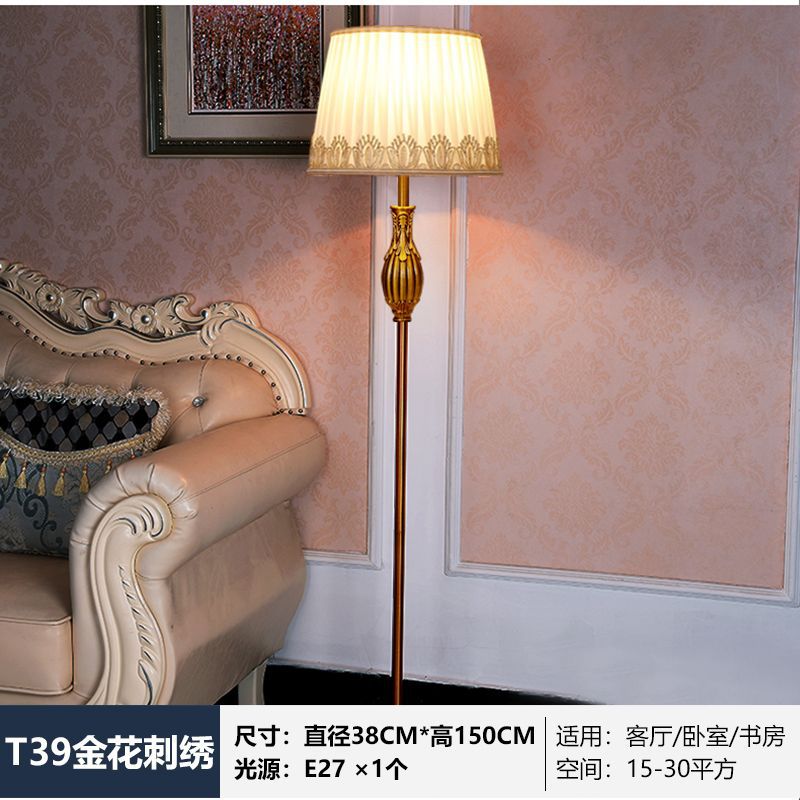 American light luxury crystal floor lamp living room coffee table scandinavian styleretro copper floor lamp vertical bedroom bedside lamp